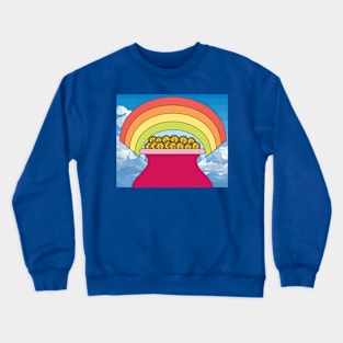 Rainbow With Boiler Pot Full Of Gold Crewneck Sweatshirt